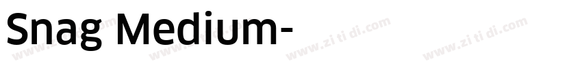 Snag Medium字体转换